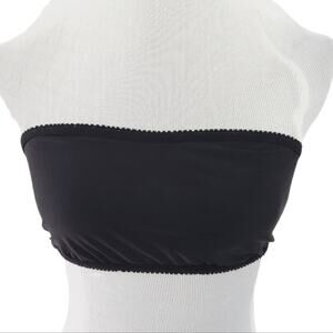 Vintage Fashion Forms Bandeau Bra Medium Wireless Black